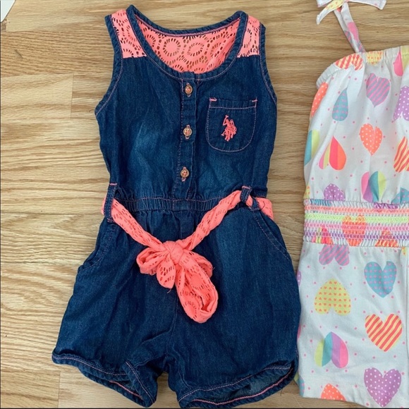 EUC Healthtex & US Polo Association Girls Romper Bundle - Picture 2 of 7